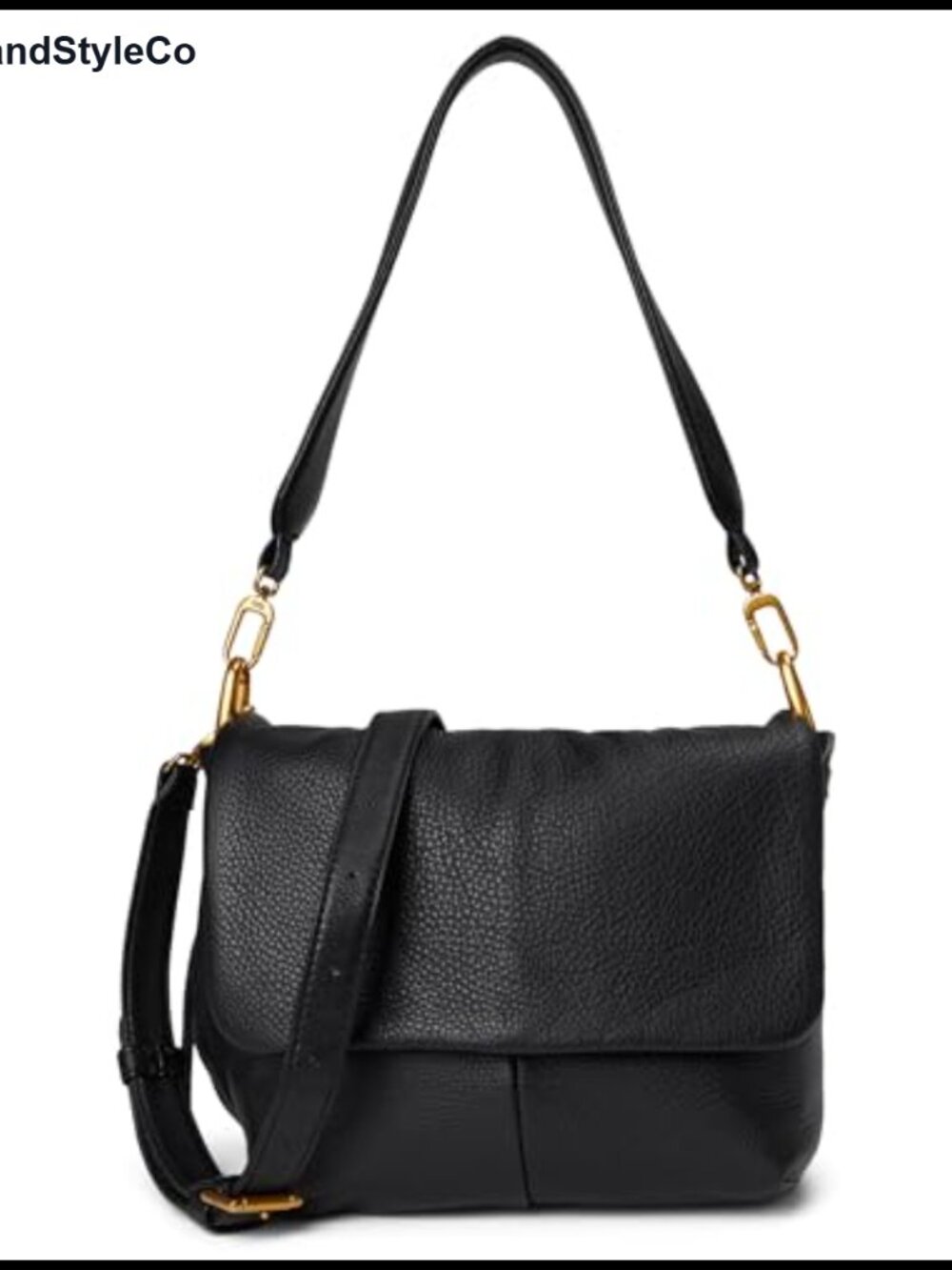Leather Convertible Crossbody Shoulder Bag Hobo Style